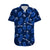 (Custom Text And Number) Manu Samoa Rugby Hawaiian Shirt Polynesian Style With Hibiscus LT9 Blue - Polynesian Pride