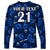 (Custom Text And Number) Manu Samoa Rugby Long Sleeve Shirt Polynesian Style With Hibiscus LT9 - Polynesian Pride