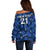 (Custom Text And Number) Manu Samoa Rugby Off Shoulder Sweater Polynesian Style With Hibiscus LT9 - Polynesian Pride