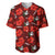 Tonga Rugby Baseball Jersey Polynesian Style With Hibiscus LT9 Red - Polynesian Pride