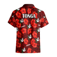 Tonga Rugby Hawaiian Shirt Polynesian Style With Hibiscus LT9 - Polynesian Pride
