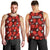 Tonga Rugby Men Tank Top Polynesian Style With Hibiscus LT9 - Polynesian Pride