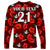 (Custom Text And Number) Tonga Rugby Long Sleeve Shirt Polynesian Style With Hibiscus LT9 - Polynesian Pride