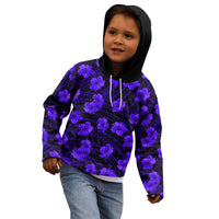 Polynesian Pride Hawaii Style With Hibiscus Kid Hoodie Blue LT9 - Polynesian Pride