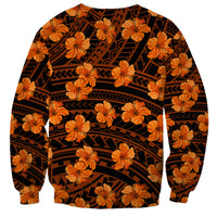 Polynesian Pride Hawaii Style With Hibiscus Sweatshirt Gold LT9 - Polynesian Pride