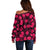 Polynesian Pride Hawaii Style With Hibiscus Off Shoulder Sweater Pink LT9 - Polynesian Pride