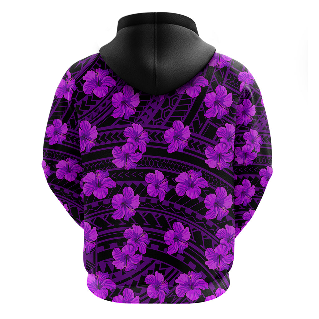 Polynesian Pride Hawaii Style With Hibiscus Hoodie Purple LT9 - Polynesian Pride