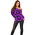 Polynesian Pride Hawaii Style With Hibiscus Off Shoulder Sweater Purple LT9 - Polynesian Pride