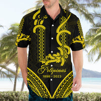 Personalised Philippines Independence Day Hawaiian Shirt Pechera With Side Barong Patterns LT9 - Polynesian Pride