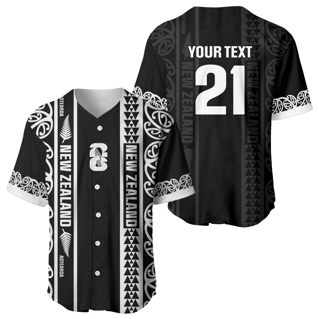 Custom New Zealand Football White Fern Supporter Baseball Jersey LT9 - Polynesian Pride