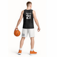 Custom New Zealand Football White Fern Supporter Basketball Jersey