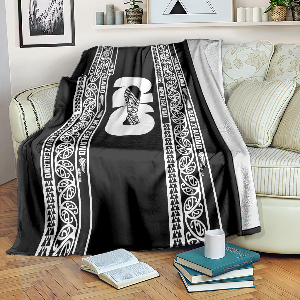 New Zealand Football White Fern Supporter Blanket LT9 Black - Polynesian Pride