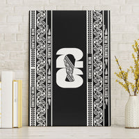 New Zealand Football White Fern Supporter Canvas Wall Art LT9 Without Frame Black - Polynesian Pride