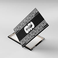 New Zealand Football White Fern Supporter Canvas Wall Art LT9 With Frame Black - Polynesian Pride