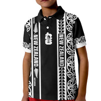 Custom New Zealand Football White Fern Supporter Kid Polo Shirt