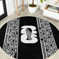New Zealand Football White Fern Supporter Round Carpet LT9 Black - Polynesian Pride