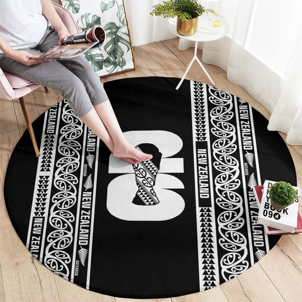 New Zealand Football White Fern Supporter Round Carpet LT9 - Polynesian Pride