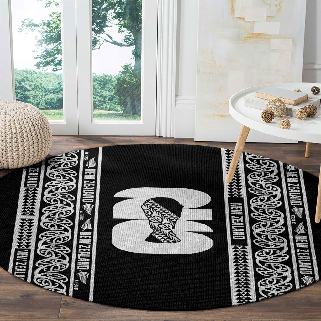New Zealand Football White Fern Supporter Round Carpet LT9 - Polynesian Pride