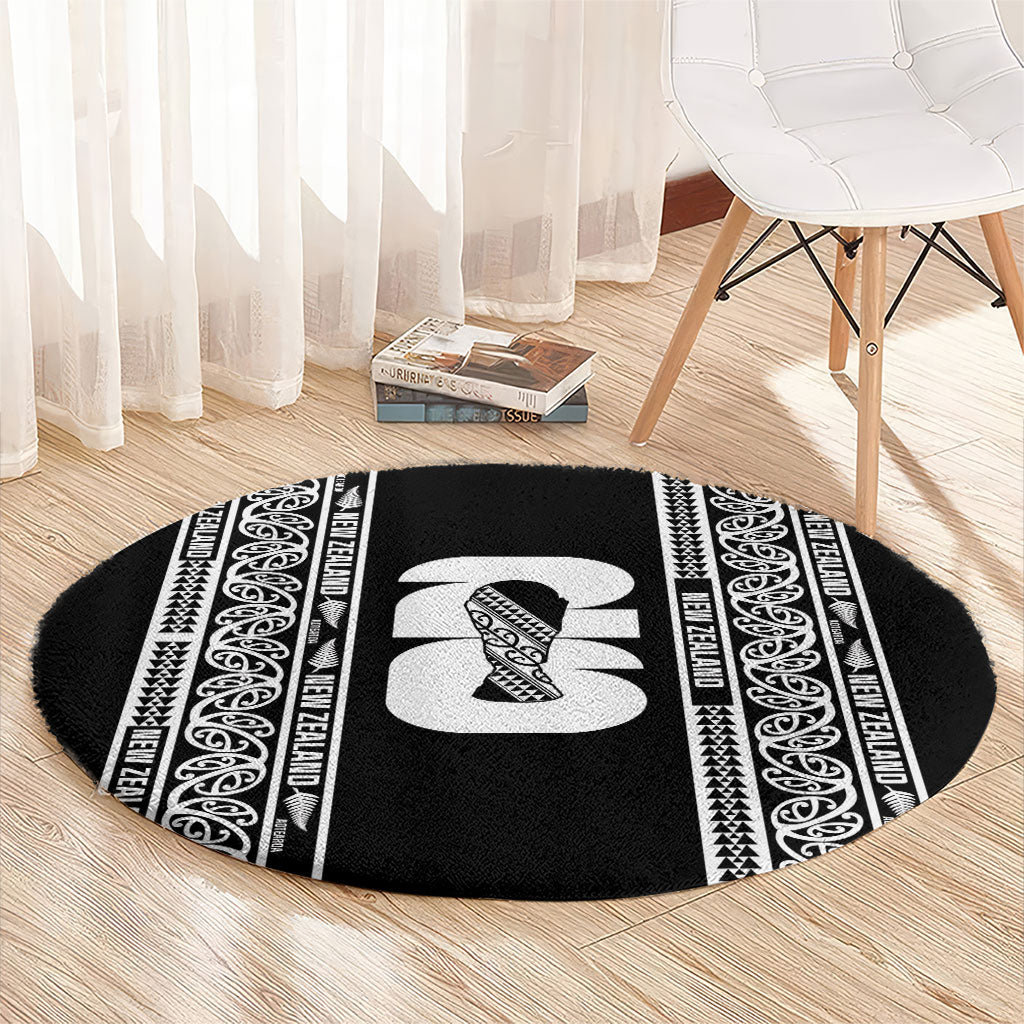New Zealand Football White Fern Supporter Round Carpet LT9 - Polynesian Pride
