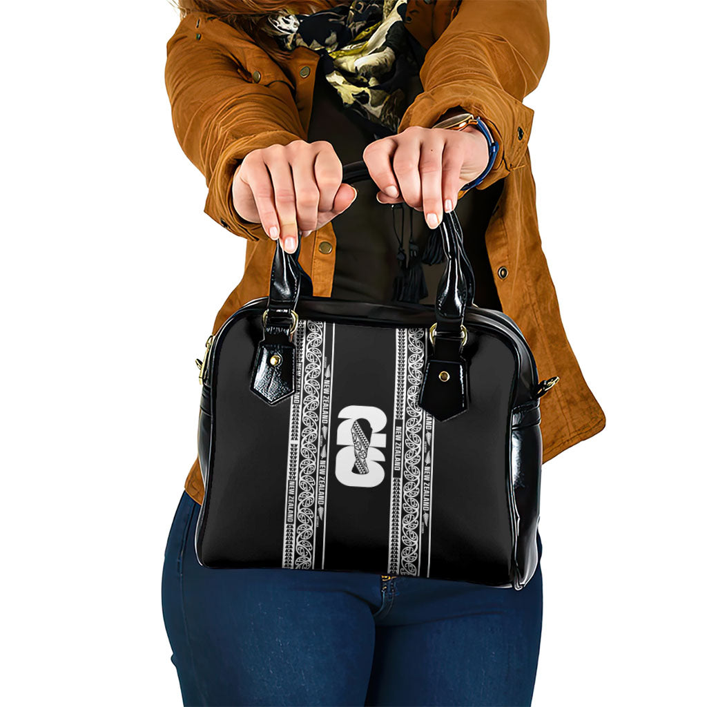 New Zealand Football White Fern Supporter Shoulder Handbag LT9 One Size Black - Polynesian Pride