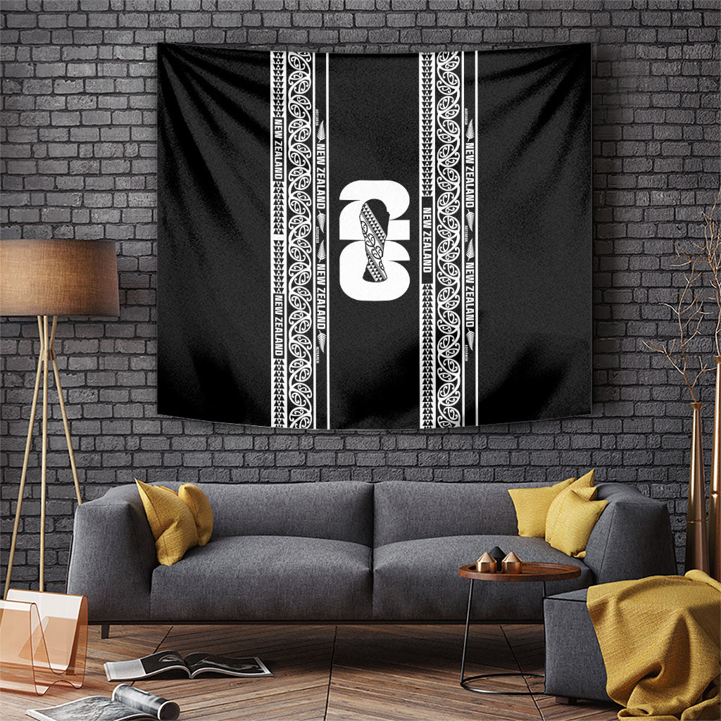 New Zealand Football White Fern Supporter Tapestry LT9 Black - Polynesian Pride