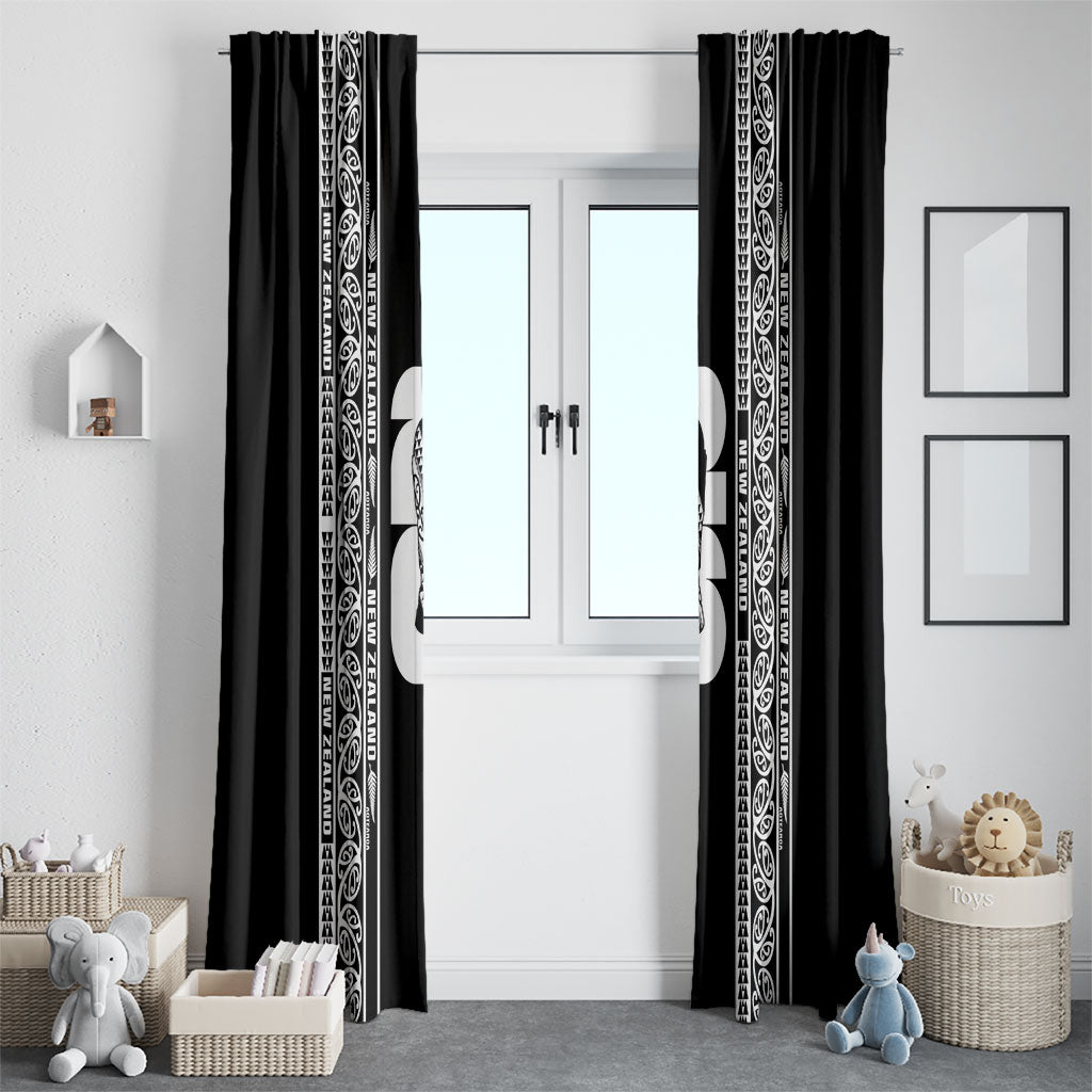 New Zealand Football White Fern Supporter Window Curtain LT9 - Polynesian Pride