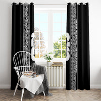 New Zealand Football White Fern Supporter Window Curtain LT9 - Polynesian Pride