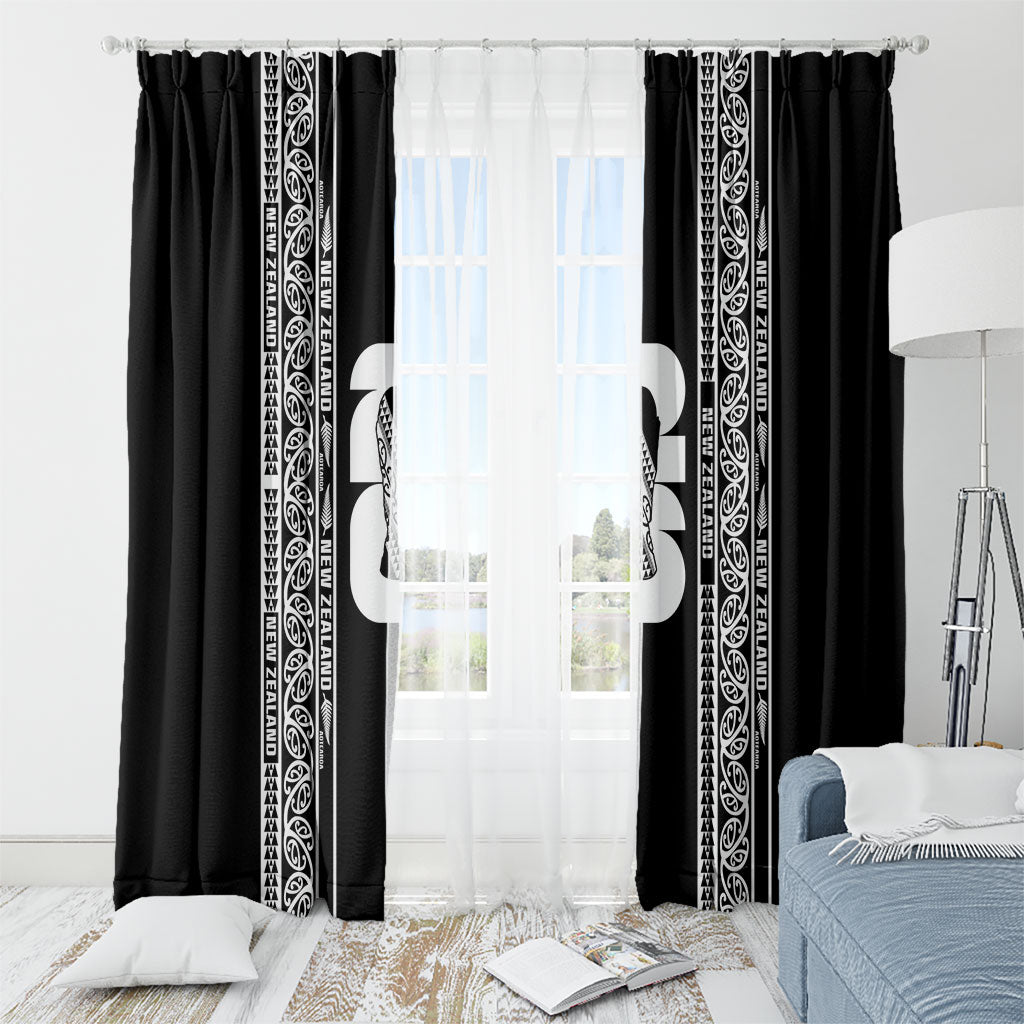 New Zealand Football White Fern Supporter Window Curtain LT9 - Polynesian Pride