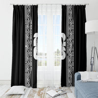 New Zealand Football White Fern Supporter Window Curtain LT9 - Polynesian Pride