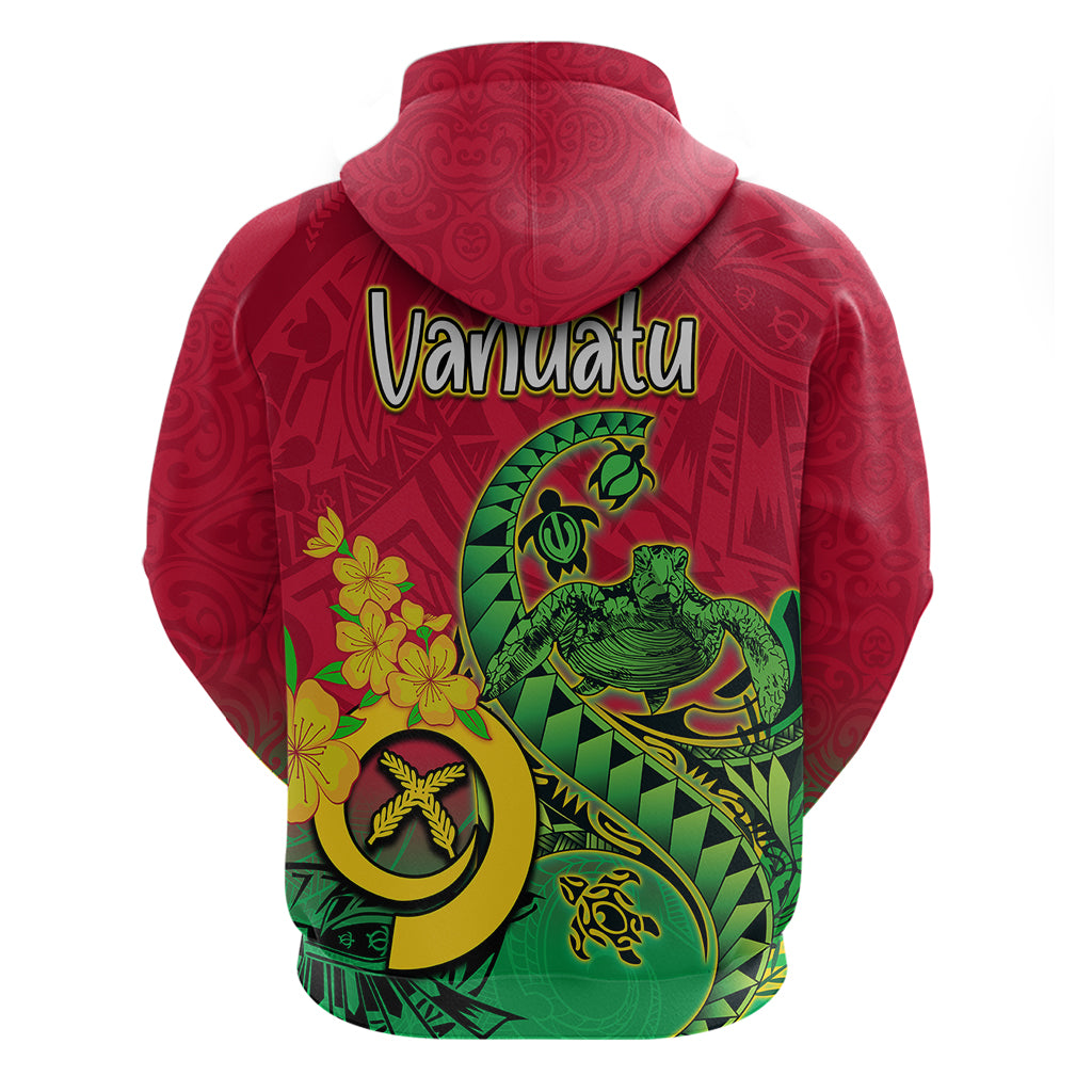 Vanuatu Islands Hoodie Polynesian Tattoo and Sea Turtle LT9 - Polynesian Pride