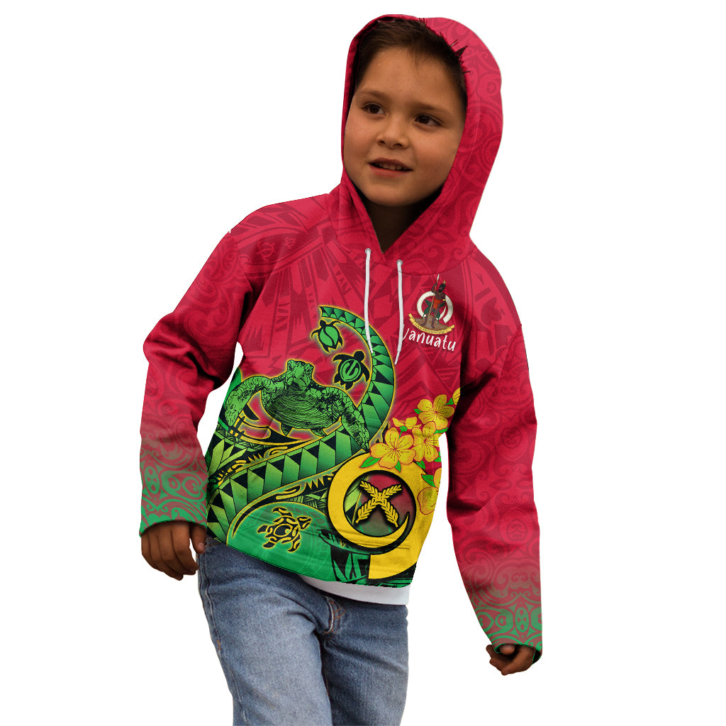 Vanuatu Islands Kid Hoodie Polynesian Tattoo and Sea Turtle LT9 - Polynesian Pride