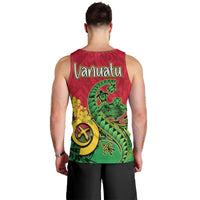 Vanuatu Islands Men Tank Top Polynesian Tattoo and Sea Turtle LT9 - Polynesian Pride