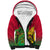 Personalised Vanuatu Islands Sherpa Hoodie Polynesian Tattoo and Sea Turtle LT9 Unisex Green - Polynesian Pride