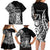 671 Guam Personalised Family Matching Long Sleeve Bodycon Dress and Hawaiian Shirt Latte Stone Tribal