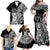 671 Guam Personalised Family Matching Off Shoulder Maxi Dress and Hawaiian Shirt Latte Stone Tribal