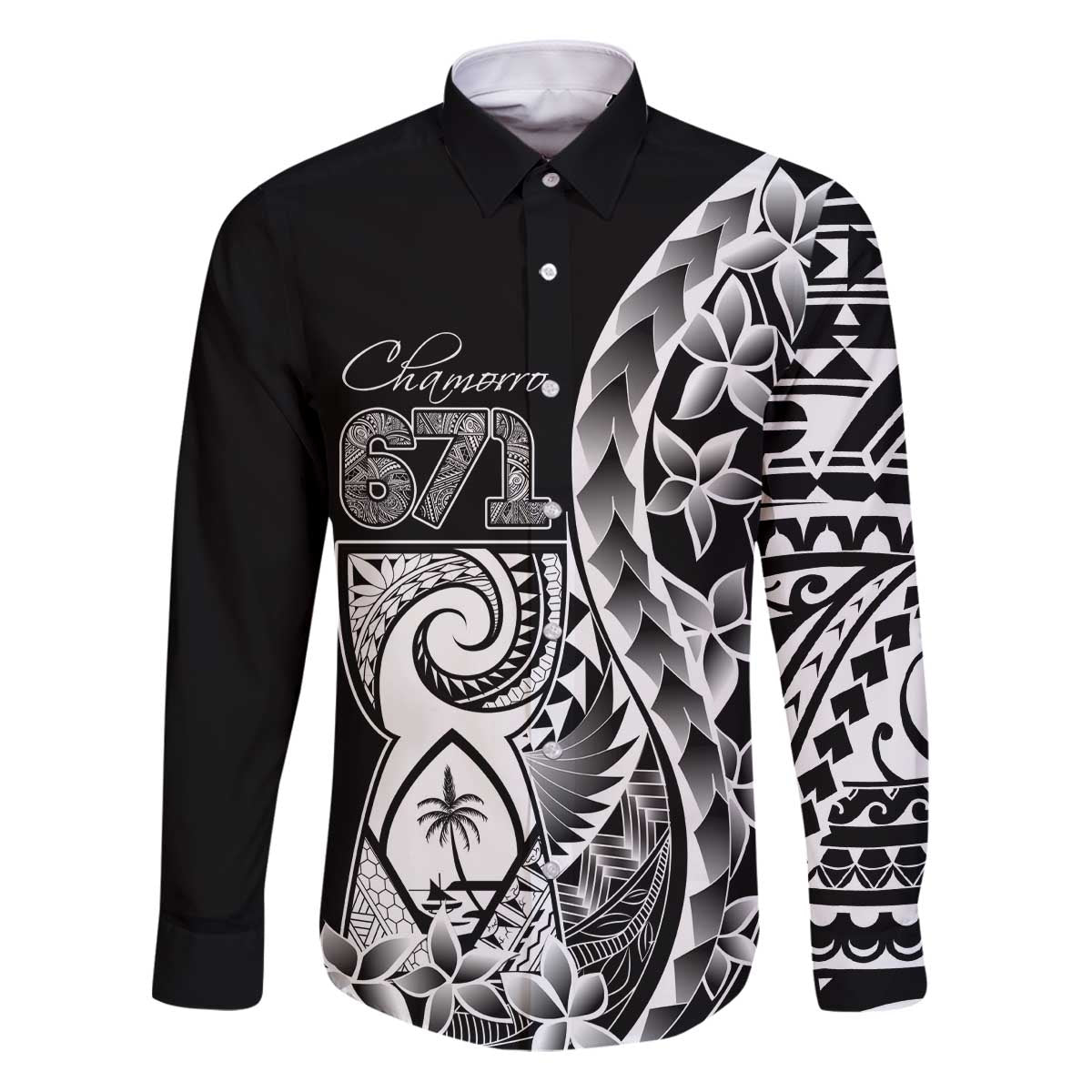 671 Guam Personalised Family Matching Puletasi and Hawaiian Shirt Latte Stone Tribal