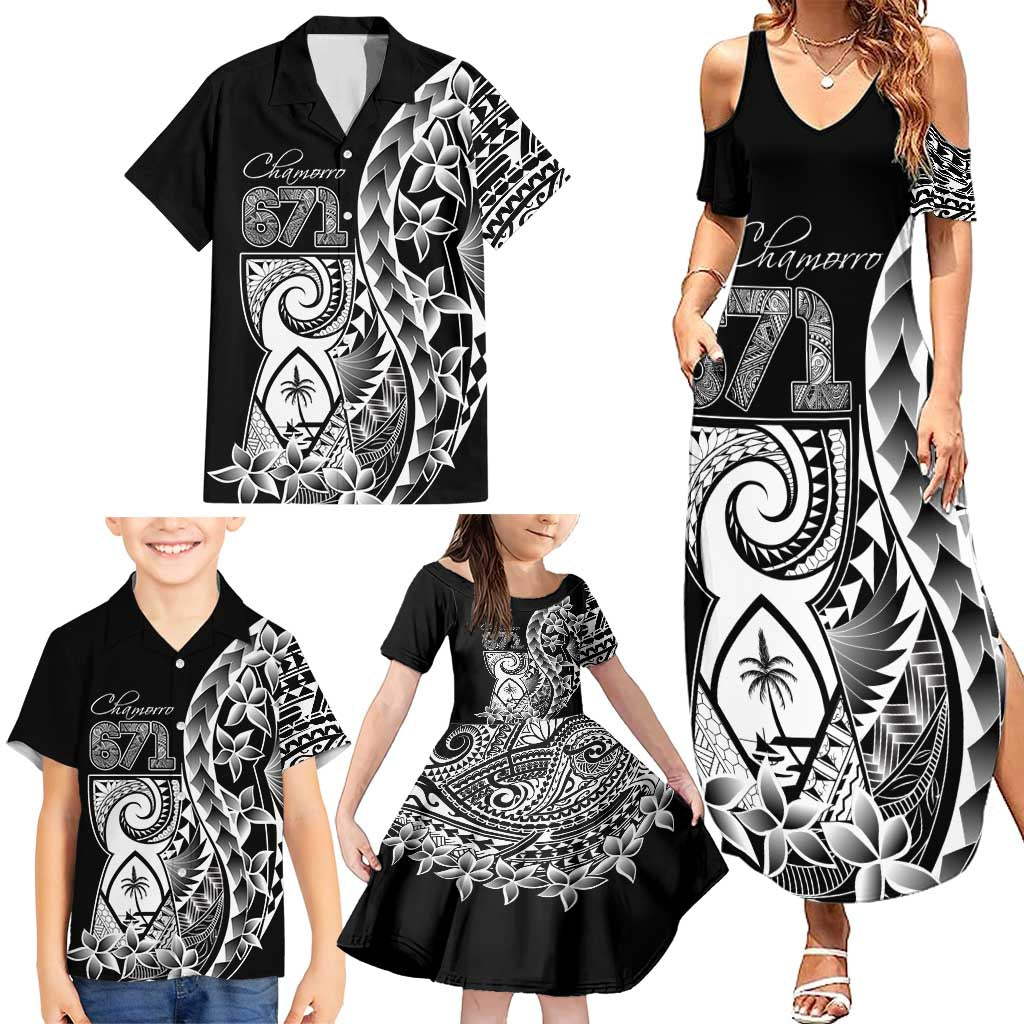 671 Guam Personalised Family Matching Summer Maxi Dress and Hawaiian Shirt Latte Stone Tribal