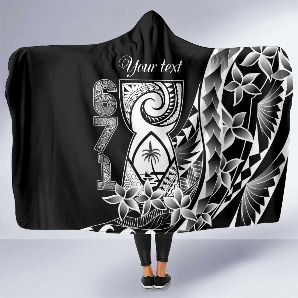 671 Guam Personalised Hooded Blanket Latte Stone Tribal