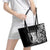 671 Guam Personalised Leather Tote Bag Latte Stone Tribal