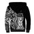 671 Guam Personalised Sherpa Hoodie Latte Stone Tribal