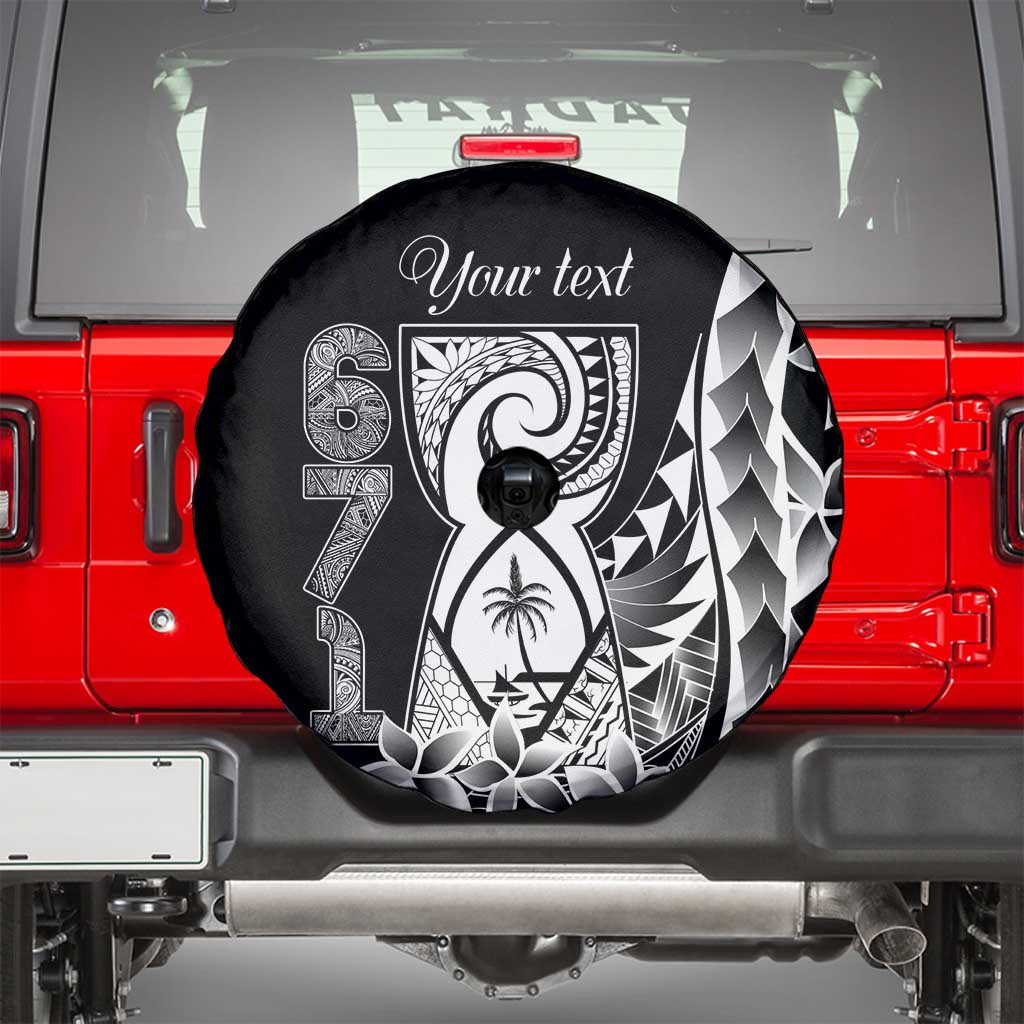 671 Guam Personalised Spare Tire Cover Latte Stone Tribal