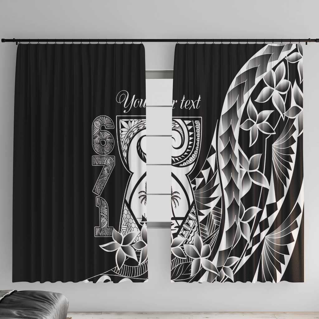 671 Guam Personalised Window Curtain Latte Stone Tribal