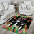 671 Guam Personalised Area Rug Latte Stone and Tropical Flowers