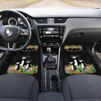 671 Guam Personalised Car Mats Latte Stone and Tropical Flowers