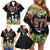 671 Guam Personalised Family Matching Off Shoulder Short Dress and Hawaiian Shirt Latte Stone and Tropical Flowers