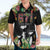 671 Guam Personalised Hawaiian Shirt Latte Stone and Tropical Flowers