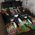 671 Guam Personalised Quilt Bed Set Latte Stone and Tropical Flowers