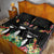 671 Guam Personalised Quilt Bed Set Latte Stone and Tropical Flowers