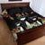 671 Guam Personalised Quilt Bed Set Latte Stone and Tropical Flowers