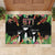 671 Guam Personalised Rubber Doormat Latte Stone and Tropical Flowers